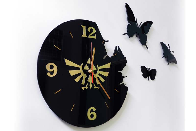 zegar z motylami dla Kasi